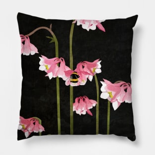 Pink Aquilegias Pillow