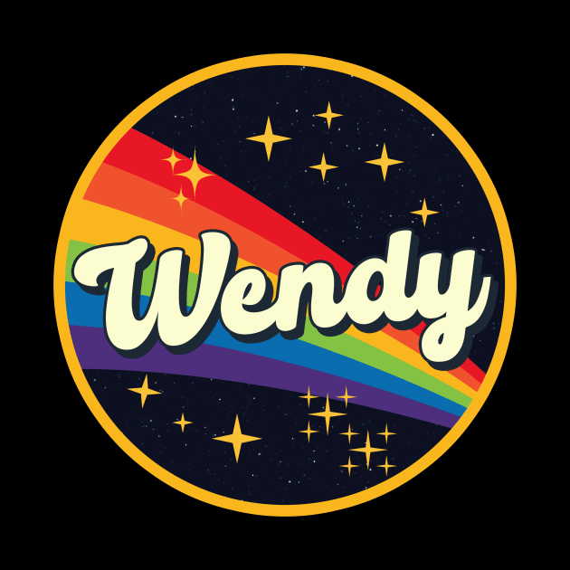 Wendy // Rainbow In Space Vintage Style by LMW Art