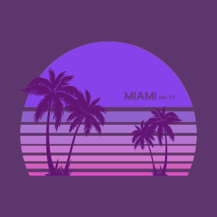 Synthwave - Miami FM-77 T-Shirt