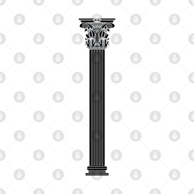 Black corinthian column by PabloDeChenez