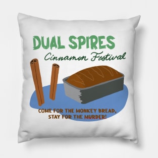 Psych Dual Spires Cinnamon Festival Pillow