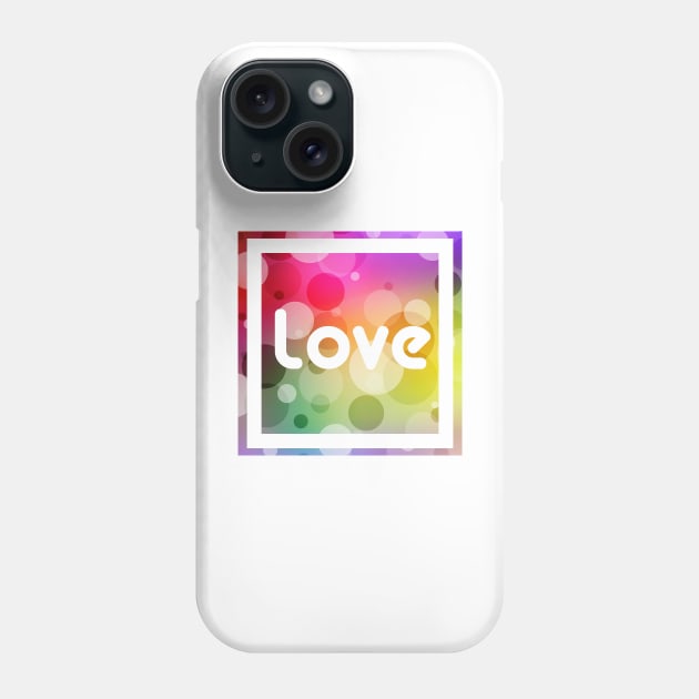 Love Bubbles Letters III Phone Case by Squeeb Creative