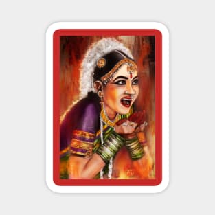 Art of Indian classical dance form Magnet