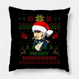 Isambard Kingdom Brunel Funny Engineering Christmas Pillow