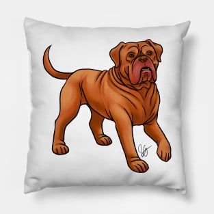 Dog - Dogue du Bordeaux - Mahogany Pillow