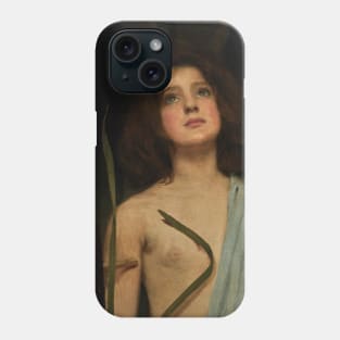 A Young Saint by John William Waterhouse Phone Case