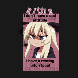 I don't have a bad attitude | resting bitch face T-Shirt