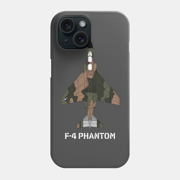 Mc Donnell Douglas F-4 Phantom II (USA) Phone Case by BearCaveDesigns