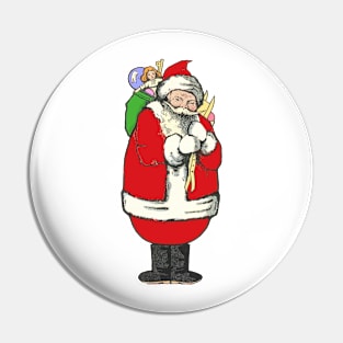 SANTA CLAUS COMING Pin