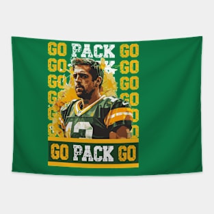 Aaron Rodgers Green Bay Packers Tapestry