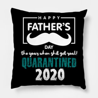 fathers day quarantine Pillow