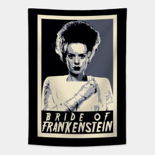 Bride Of Frankenstein Pop Art Style Tapestry