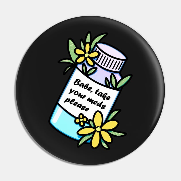 Medicine bottle with reminder and yellow flowers Pin by 2dsandy