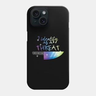 I Identify As A Threat - Tactical Rainbow Phone Case