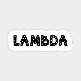 Lambda Star Letters Magnet