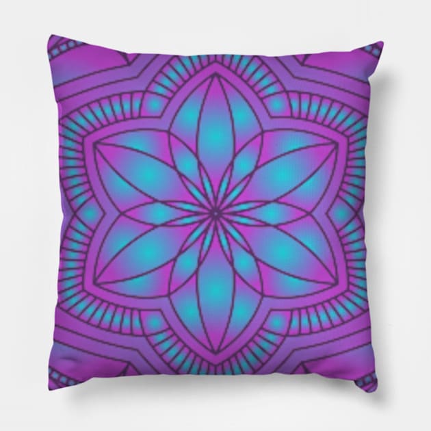 Decorative Floral Purple Pillow by Shop Ovov