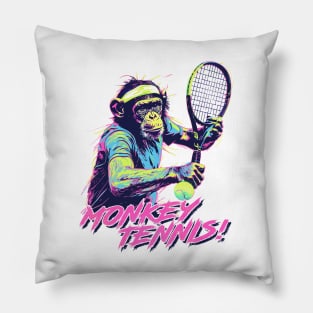 Monkey Tennis! Pillow