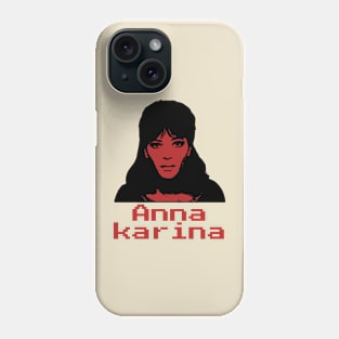 Anna karina---pixel art Phone Case