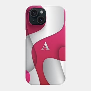 Personalized A Letter on Pink & White Gradient, Awesome Gift Idea, iPhone Case Phone Case