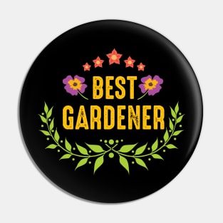 Gardening Theme: Best Gardener Floral Theme Pin