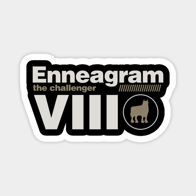 Enneagram 8 Magnet by lobstershorts