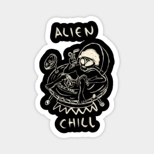 Alien Ufo Chill Magnet