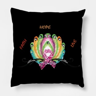 faith hope live Pillow