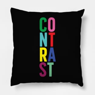 Contrast in Color Pillow