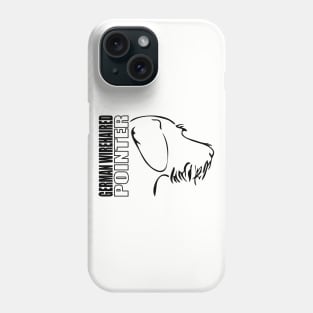 German Wirehaired Pointer profile dog lover Phone Case