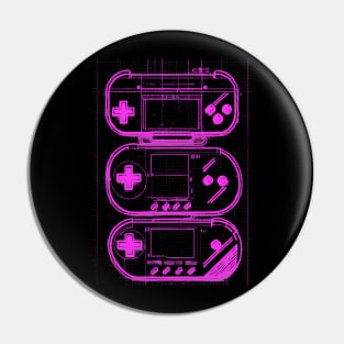 Handheld Gaming Device Blueprint Pin