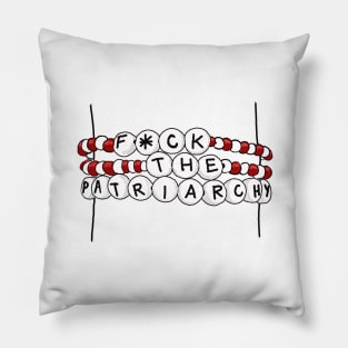 Patriarchy friendship bracelet Pillow