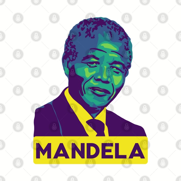 Nelson Mandela by Slightly Unhinged