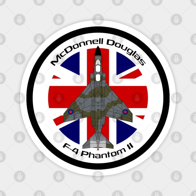 McDonnell Douglas F-4 Phantom II (RAF) Magnet by BearCaveDesigns