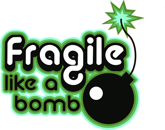Fragile like a bomb Kids T-Shirt by weilertsen