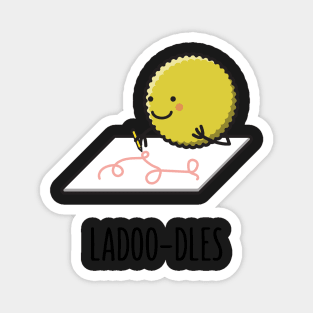 Ladoodles - Funny Desi Puns Magnet