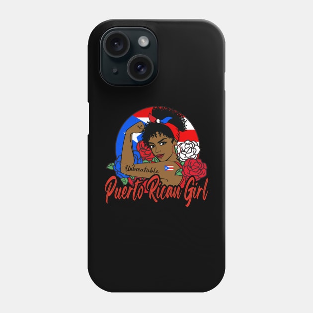 Puerto Rican Girl Phone Case by JayD World