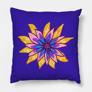 My garden full of flowers, vintage Flower patterns, oil painting Pillow