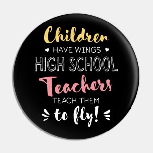 High School Teacher Gifts - Beautiful Wings Quote Pin