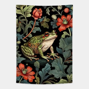 Frog in Forest | William Morris Inspired Art | Nature Artwork Tapestry