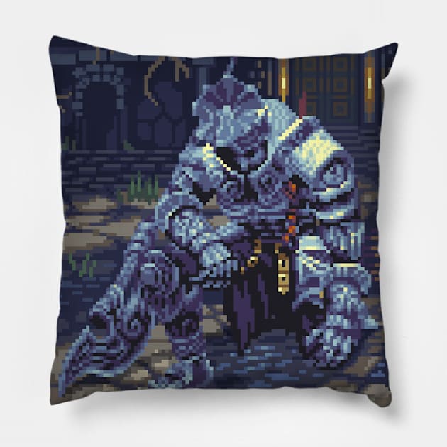 Iudex-Gundyr Pillow by patackart