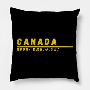Word Canada Pillow