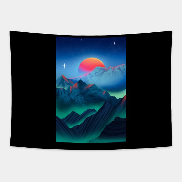 Blood Moon Tapestry by MarciLustra