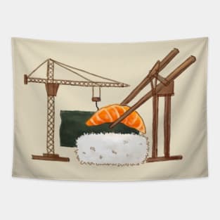 Suship in sushi shipyard Tapestry