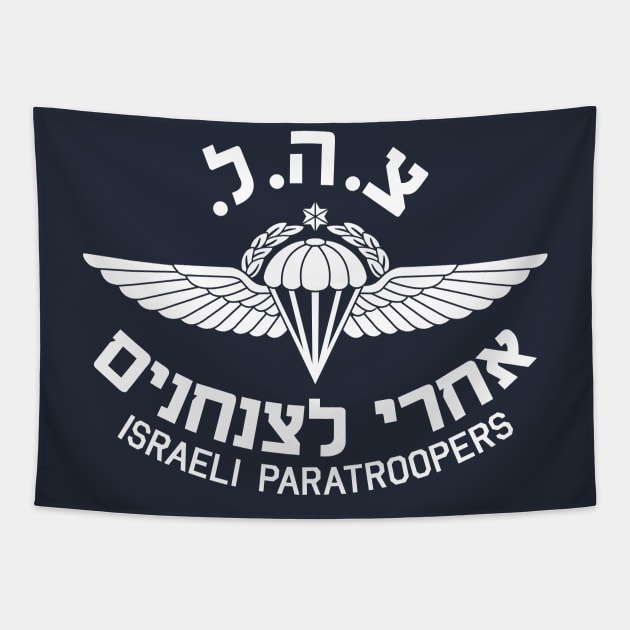 Mod.12 ISRAELI PARATROOPERS AIRBORNE Tapestry by parashop