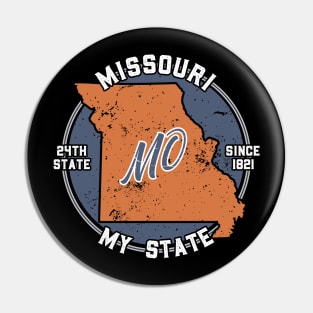 Missouri My State Patriot State Tourist Gift Pin