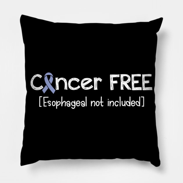 Cancer FREE- Esophageal Cancer Gifts Esophageal Cancer Awareness Pillow by AwarenessClub