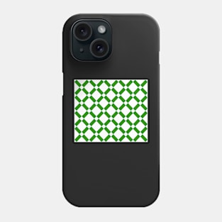 Abstract pattern - green and white. Phone Case