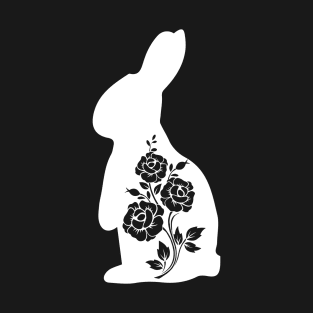 rabbit with flower pattern T-Shirt