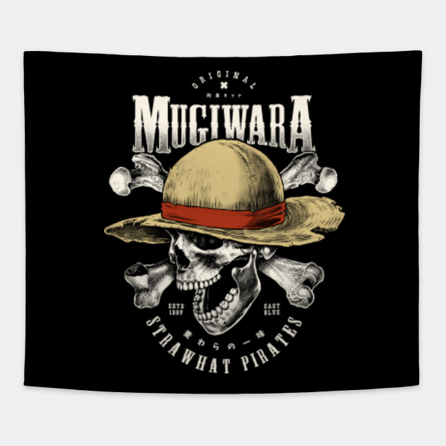 Jolly Roger Straw Hat Pirates Monkey D Luffy Tapestry Teepublic