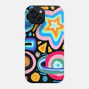 galaxy, universe, cosmos pattern, oil painting Phone Case